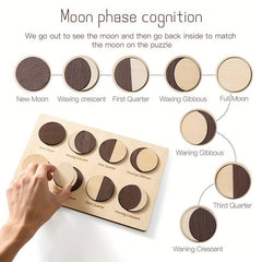 Moon Phase Cognition Puzzle Early Education Toys