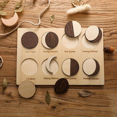 Moon Phase Cognition Puzzle Early Education Toys