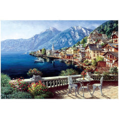1000-Piece Landscape Architecture Jigsaw Puzzle for Adults