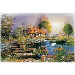 1000-Piece Landscape Architecture Jigsaw Puzzle for Adults