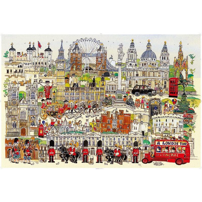 1000-Piece Landscape Architecture Jigsaw Puzzle for Adults