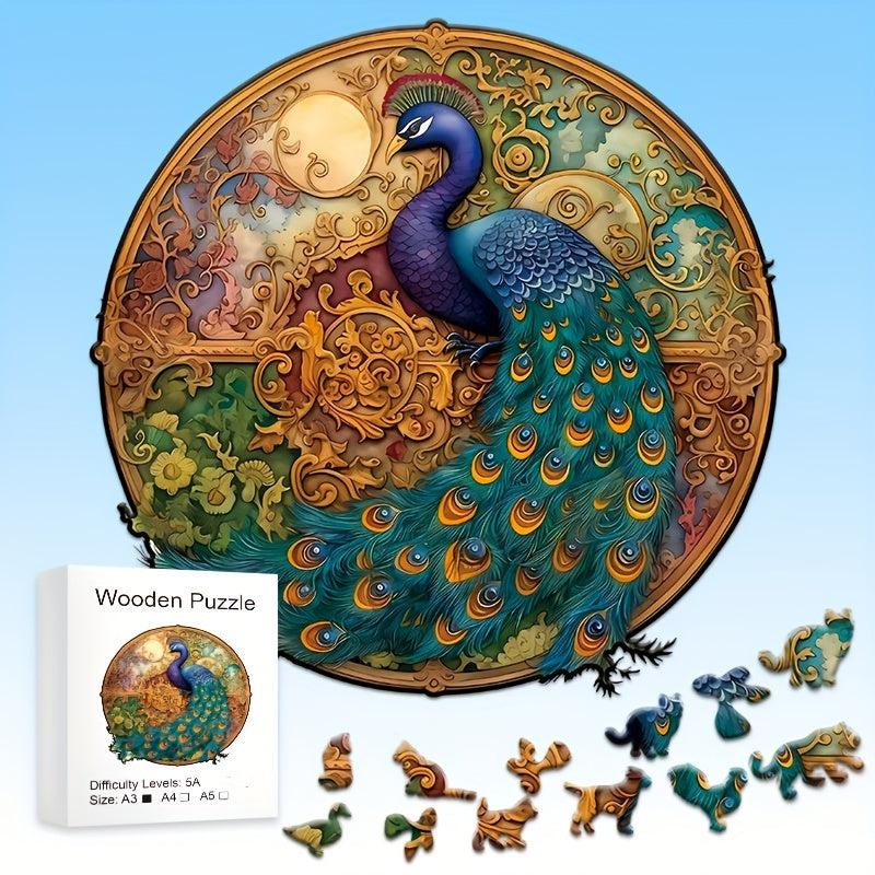 Wooden Yin Yang Jigsaw Puzzle Stress Relief Toy