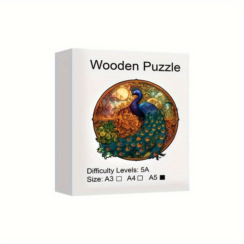 Wooden Yin Yang Jigsaw Puzzle Stress Relief Toy