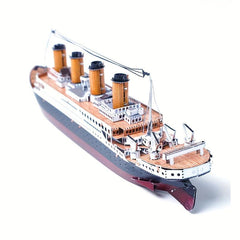 DIY 3D Metal Titanic Jigsaw Puzzle Educational Assembly Toy