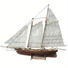 Wooden Assembly Sailboat Model DIY Kit