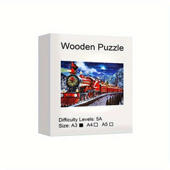 Santa Claus Wooden Puzzle Train Christmas Party Game