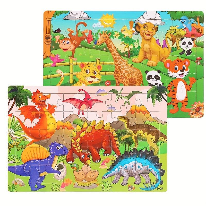 30pcs Wooden Dinosaur Toys for Early Childhood Learning