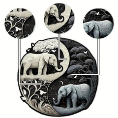 Elephant Yin Yang Wooden Puzzle Alien Animal Puzzle Adult Puzzle