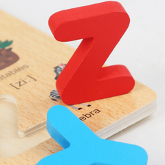 Wooden Alphabet Puzzle for Early Childhood Education