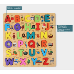 Wooden Alphabet Puzzle for Early Childhood Education