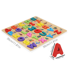 Wooden Alphabet Puzzle for Early Childhood Education