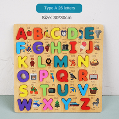 Wooden Alphabet Puzzle for Early Childhood Education