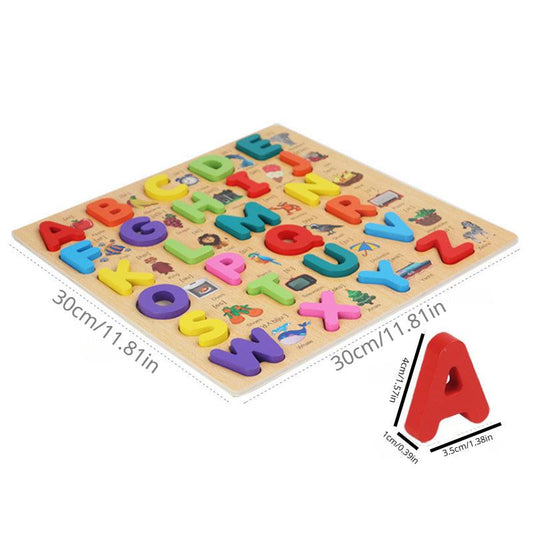 Wooden Alphabet Puzzle for Early Childhood Education