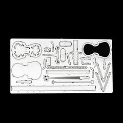 Violin 3D Metal Stereo Puzzle Model Toy Mini Musical Instrument Ornaments