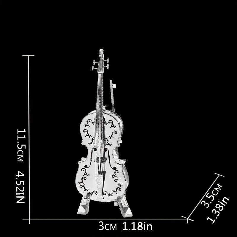 Violin 3D Metal Stereo Puzzle Model Toy Mini Musical Instrument Ornaments