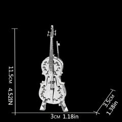 Violin 3D Metal Stereo Puzzle Model Toy Mini Musical Instrument Ornaments