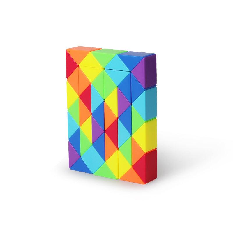 Rainbow Magic Ruler 24 36 48 72 PCS Kids Puzzle Educational Toys High 3D Cube