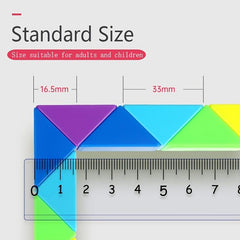 Rainbow Magic Ruler 24 36 48 72 PCS Kids Puzzle Educational Toys High 3D Cube