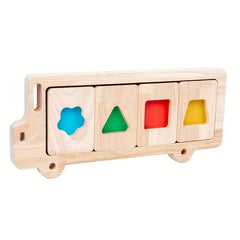 Montessori Geometric Shape Building Blocks Toy