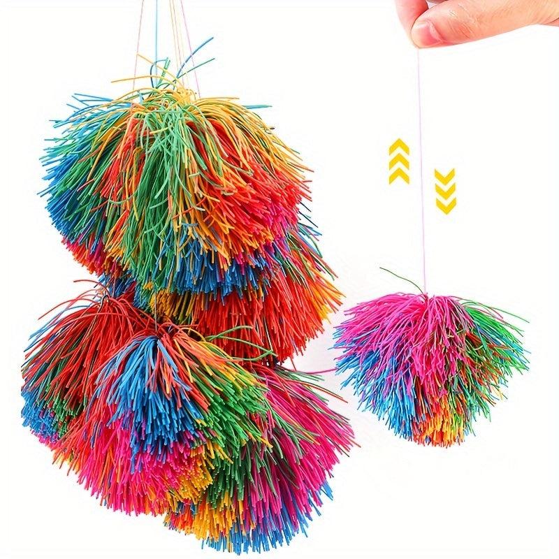 3pcs Rubber Band Shuttlecock Sports Toy Outdoor Throwing And Kicking