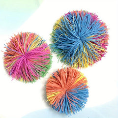 3pcs Rubber Band Shuttlecock Sports Toy Outdoor Throwing And Kicking