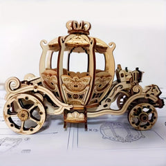 3D Jigsaw Puzzle Pumpkin Car Educational Toy for Kids
