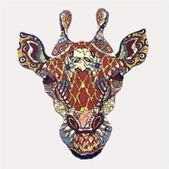 Wooden Giraffe Jigsaw Puzzle - Great Gift for Adults & 12-Year-Olds