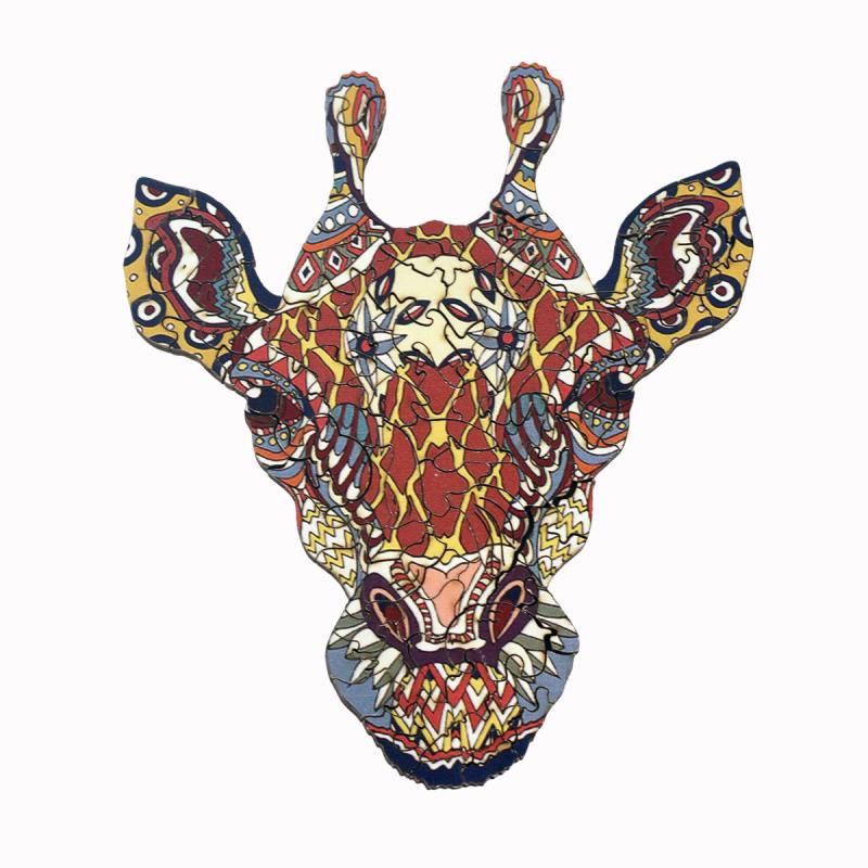 Wooden Giraffe Jigsaw Puzzle - Great Gift for Adults & 12-Year-Olds