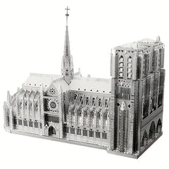 3D Metal Toy Castle Building Puzzle Notre Dame Model