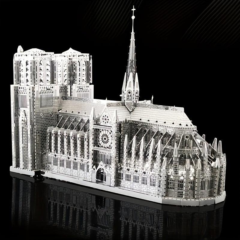 3D Metal Toy Castle Building Puzzle Notre Dame Model