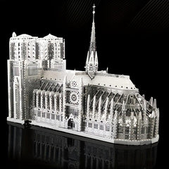 3D Metal Toy Castle Building Puzzle Notre Dame Model