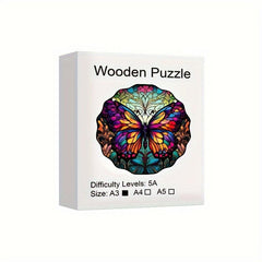 Butterfly Wooden Puzzle High Irregular Shape Animal Puzzle