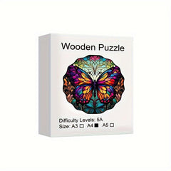 Butterfly Wooden Puzzle High Irregular Shape Animal Puzzle