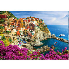 Romantic Coastal Town Wooden Puzzle Classic Adult Toy