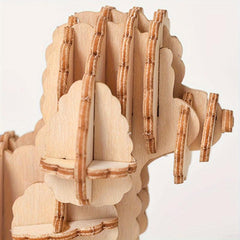 3D Wooden Puzzle Poodle Model Toy Pet Dog Craft Christmas Gift