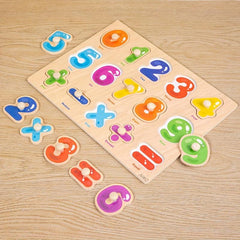 Wooden Shape Matching Puzzle Hand Scratch Board
