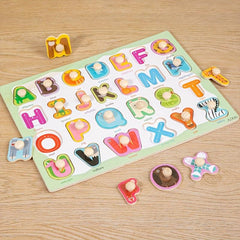 Wooden Shape Matching Puzzle Hand Scratch Board