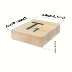 100pcs Wood Letter Tiles Scrabble Letters For Crafts DIY Gifts
