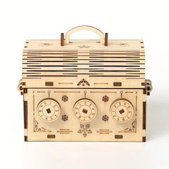 3D Wooden Puzzle DIY Treasure Box Model Building Kit for Adult