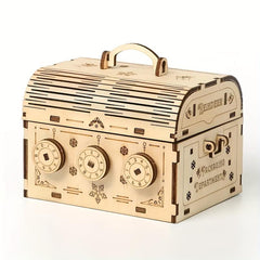 3D Wooden Puzzle DIY Treasure Box Model Building Kit for Adult
