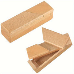 Wooden Brain Teasers Secret Opening Puzzle Box 3D Brain Teasers Puzzle