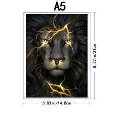 Wooden Lightning Lion Irregular Puzzle Toy Gift Wrap