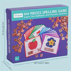 Wooden Puzzle Children's Alphabet Spelling Game Educational Toy