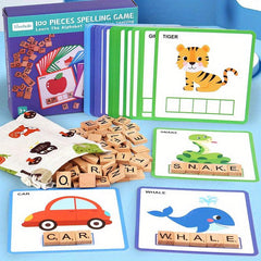 Wooden Puzzle Children's Alphabet Spelling Game Educational Toy