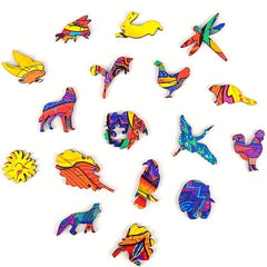 Cat Wooden Jigsaw Puzzle Animal Shape Wood Puzzle Gift