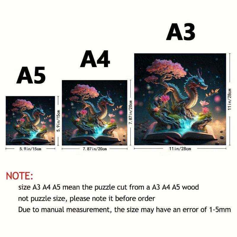 Book of Dinosaurs Wooden Puzzle Alien Creative Birthday Party Games