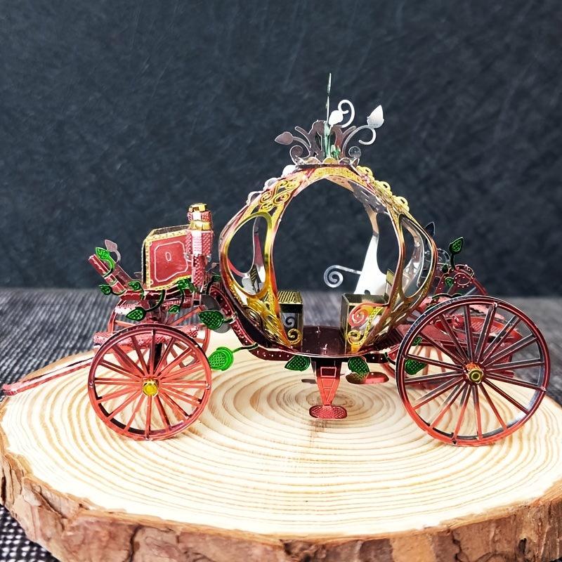 3D Fantasy Princess Carriage Metal Puzzle Toy