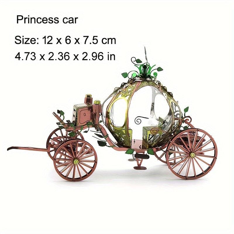 3D Fantasy Princess Carriage Metal Puzzle Toy