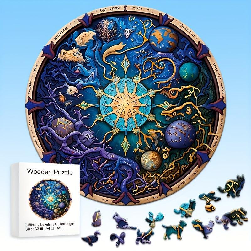 Yin Yang Wooden Jigsaw Puzzle - Mind Stimulating Gift