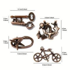4-Piece Set of Metal Casting Educational Games